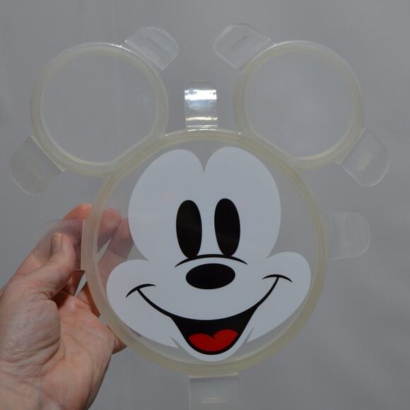 Disney Mickey Mouse Collapsable 3 Compartment Snack Container - Picture 7 of 7